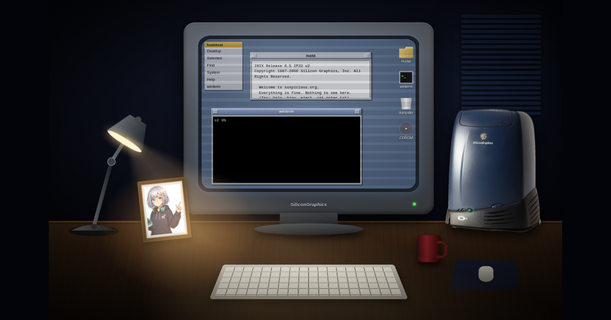 suspicious.org retro IRIX-style desktop preview