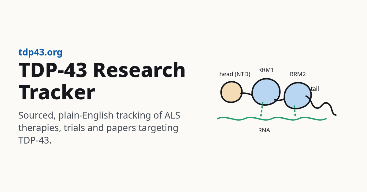 TDP-43 Research Tracker preview